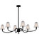 McKinney Six Light Linear Chandelier in Matte Black (10|MCK644MBK)