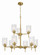 Claire Nine Light Chandelier in Satin Brass (46|60529-SB)