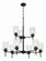 Claire Nine Light Chandelier in Flat Black (46|60529-FB)