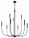 Traci Nine Light Chandelier in Flat Black (46|59829-FB)