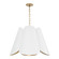 Maeve Four Light Pendant in Matte Brass and White (65|355441RE)