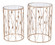 Sage Set of 2 Side Tables in Gold, Clear (339|101474)