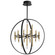 Nero LED Chandelier in Black W/ Aged Brass (440|3-685-1540)