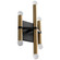 Nero LED Wall Sconce in Black W/ Aged Brass (440|3-584-1540)