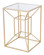 Canyon Side Table in Gold, Clear (339|101469)