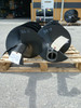 LOWE 18" x 4' AUGER BIT W/2.56" ROUND SHAFT FITS ALL 2.56" ROUND AUGER DRIVES