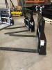 VIRNIG SKID STEER PALLET FORKS 48" RATED FOR 6000 LBS. MADE IN USA