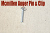 MCMILLEN AUGER CONNECTOR PIN & CLIP FOR SKID STEER AUGERS FITS X SERIES AUGERS