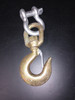 ALLOY SWIVEL HOIST HOOK SIZE 4.5 TON W/CLEVIS GALVANIZED STEEL SHACKLE