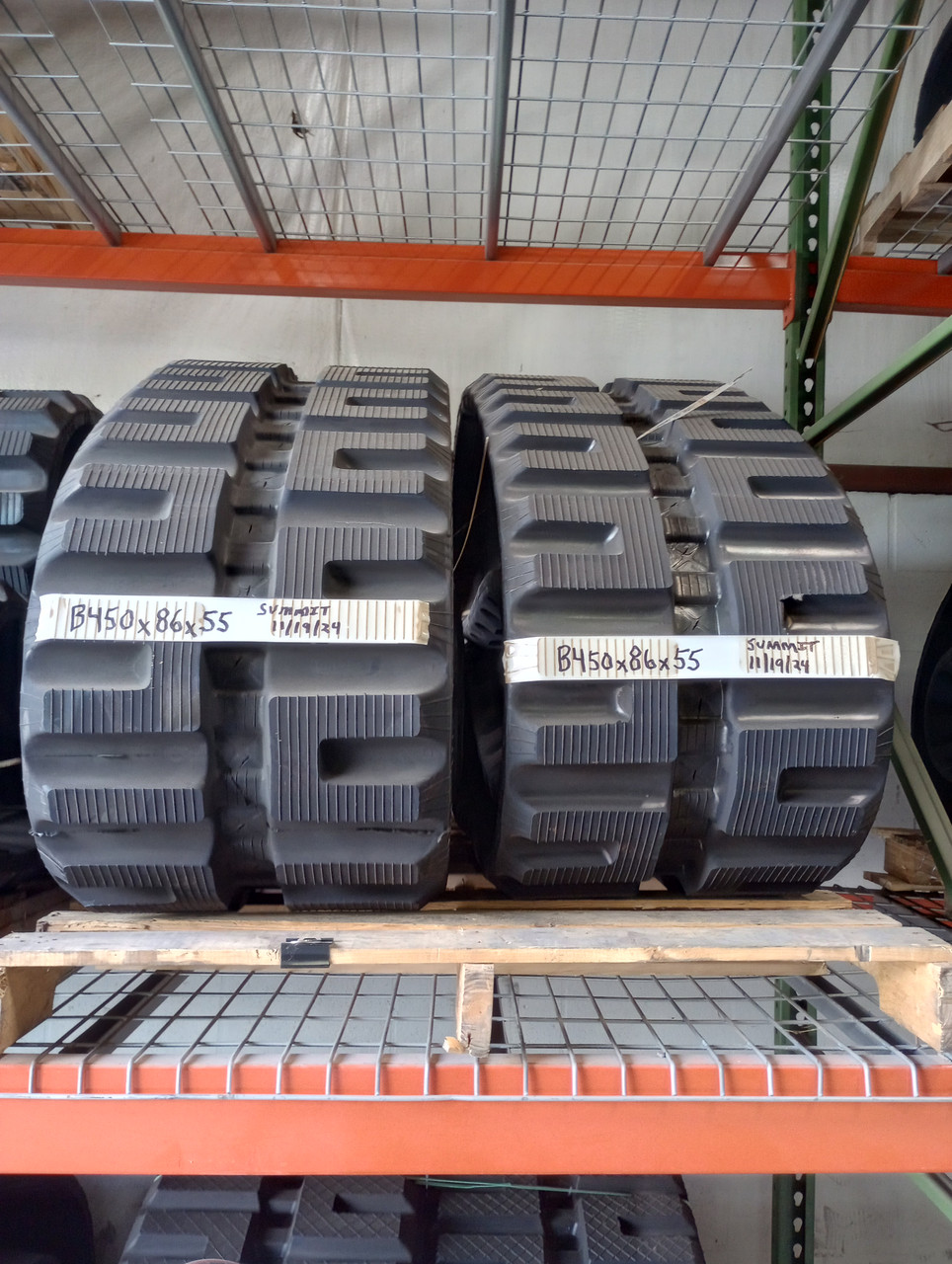 RUBBER TRACKS (SET OF 2) FITS BOBCAT CASE NEW HOLLAND 450x86x55