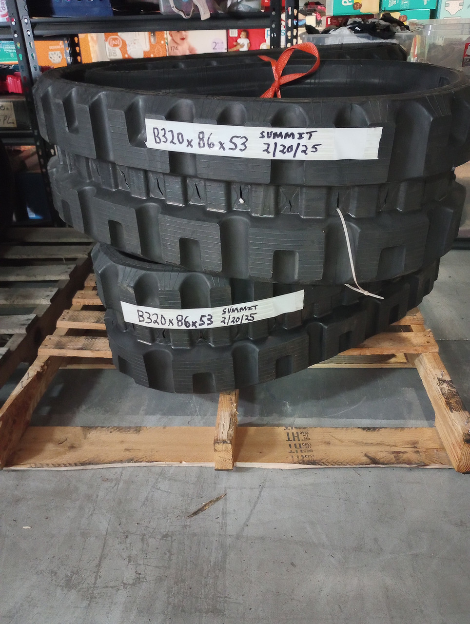 RUBBER TRACKS (SET OF 2) FITS BOBCAT T77 CATERPILLAR 259D-12" 320x86x53