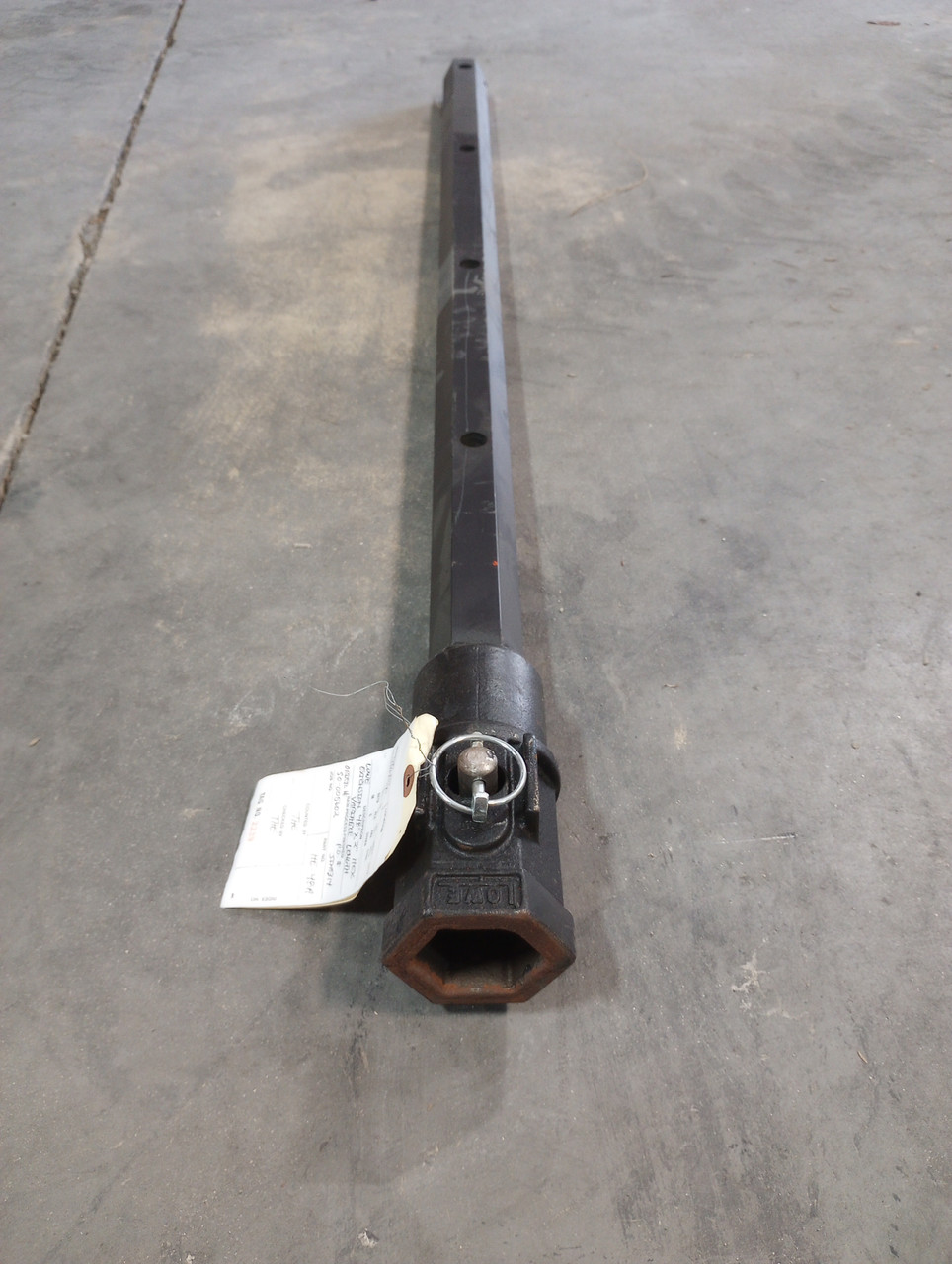 LOWE 48" x 2" HEX VARIABLE LENGTH AUGER EXTENSION FITS ALL 2" HEX AUGERS