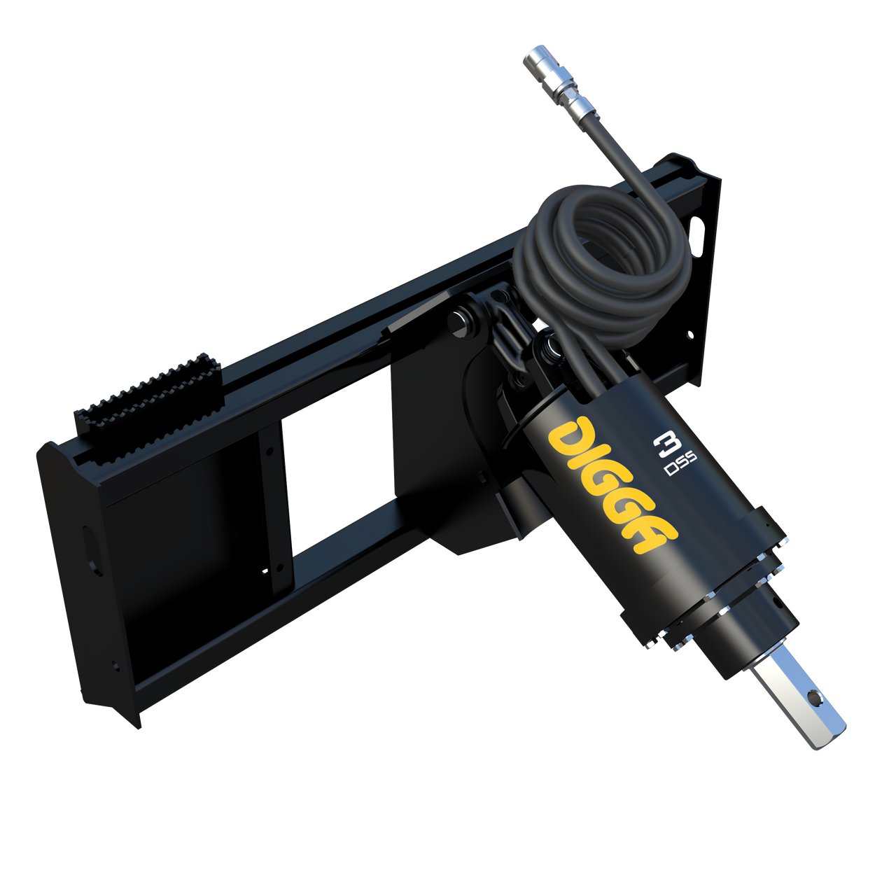 DIGGA 3DSS AUGER DRIVE FOR MID SIZE SKID STEER 10-30 GPM 3300 FT LBS FORCE