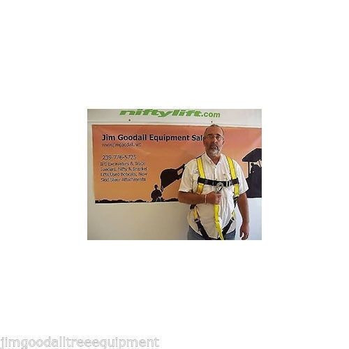 AERIAL WORK PLATFORM HARNESS BY MSA W/LANYARD OSHA REQUIREMENT FOR ALL LIFTS