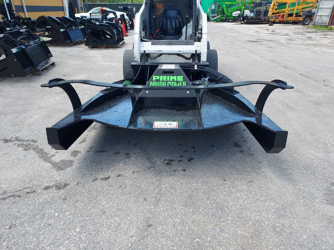 72" Skid Steer Brushcutter by Prime,Direct Drive,Cuts 3" Tree,15-25 GPM Made USA