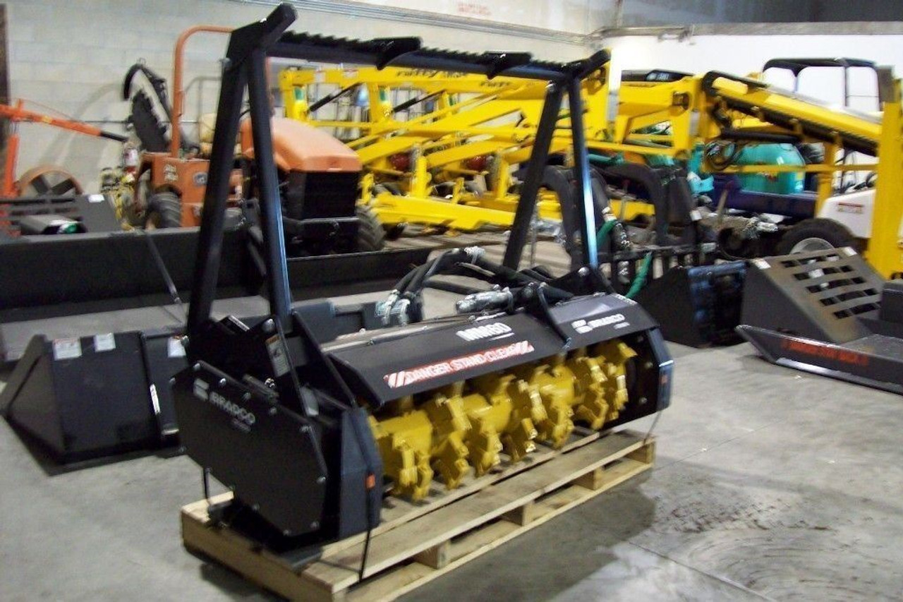 Bradco MM60 Mulcher for HI Flow Skid Steers,60" Revers Claw Teeth,5 In Stock,NEW