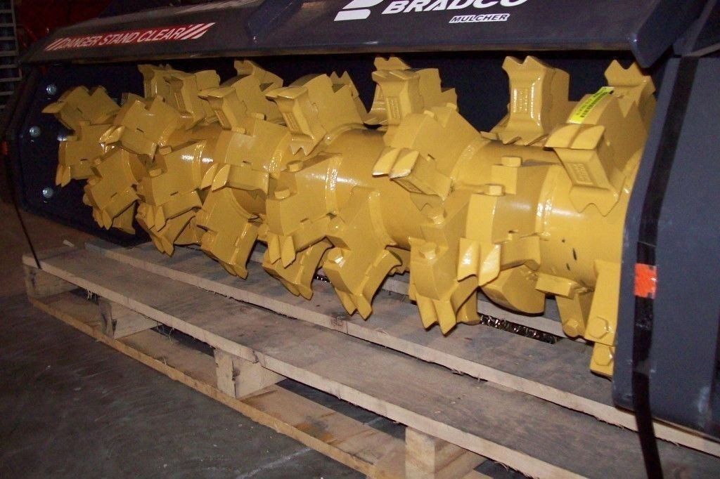 Bradco MM60 Mulcher for HI Flow Skid Steers,60" Revers Claw Teeth,5 In Stock,NEW