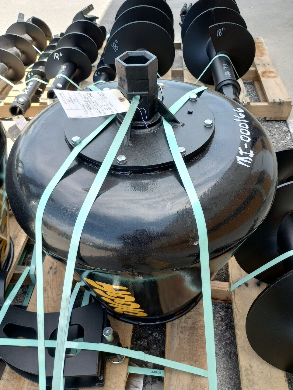 DIGGA MIXER BOWL 4 CU/FT (115L) W/ 2" HEX FITS ALL 2" HEX AUGER DRIVES