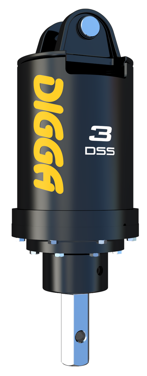 Digga Skid Steer Auger Drive for Skid Steers10-30 GPM,3300 FtLbs Force,w18" Rock