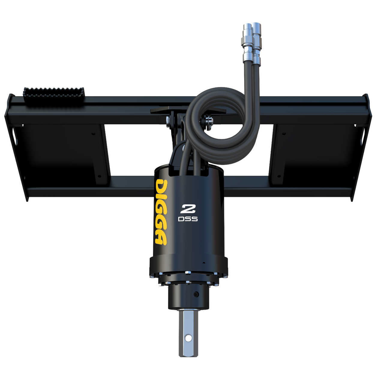 Digga Skid Steer Auger Drive for Smaller Skid Steers,Only 10 GPM w 24" Auger Bit