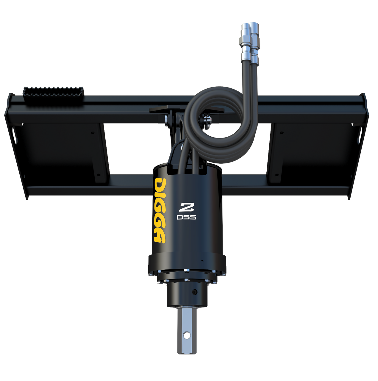 Digga Skid Steer Auger Drive for Smaller Skid Steers,Only 10 GPM w 9" Rock Bit