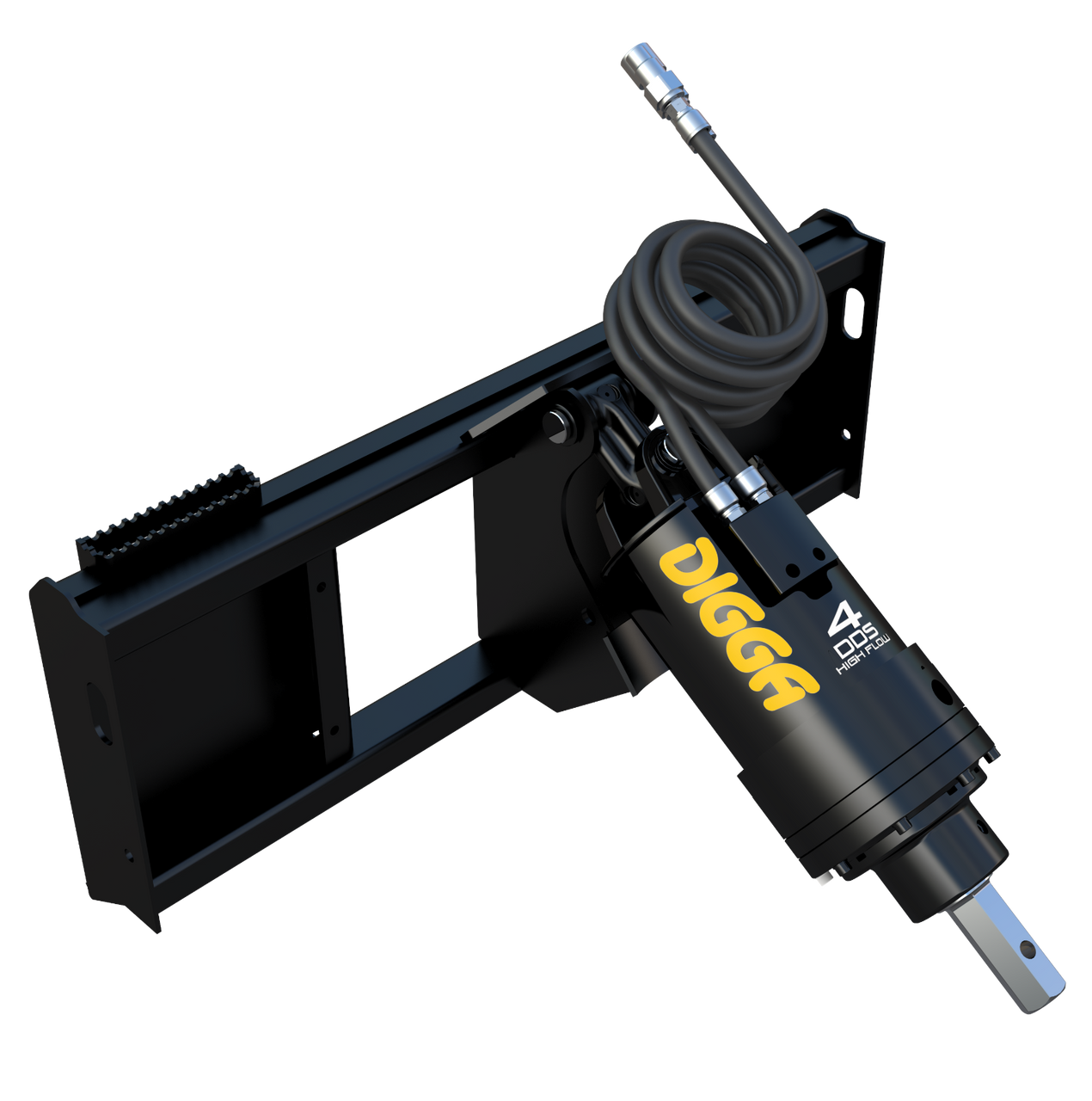 Digga Skid Steer Auger for Mid Flow Loaders up to 30 GPM,3821 Ft Lbs,w 36" Bit