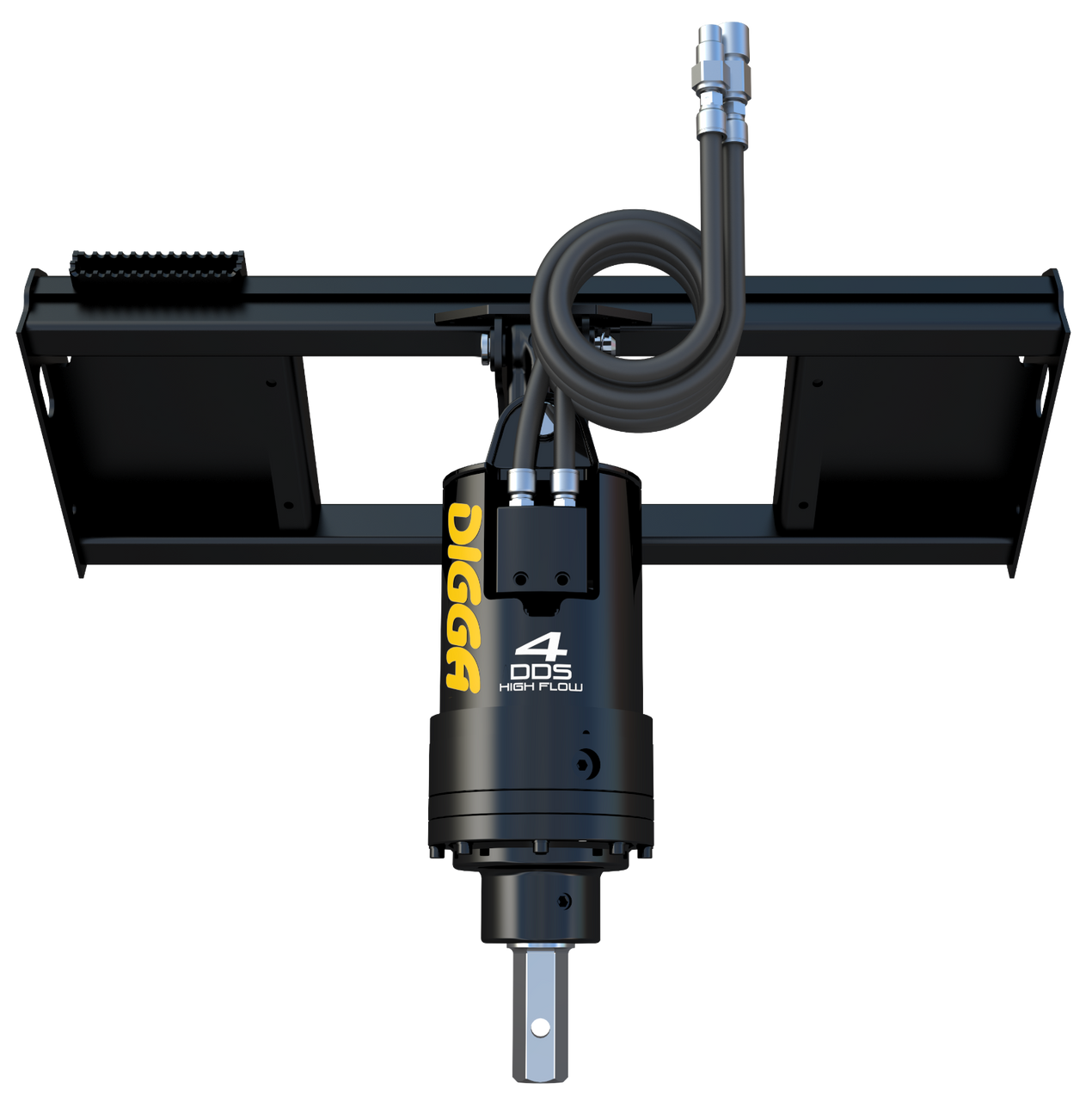 Digga Skid Steer Auger for Mid Flow Loaders up to 30 GPM,3821 Ft Lbs,w 36" Bit