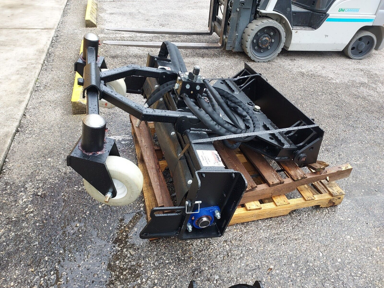 Jenkins 48" Power Rake w Hydraulic Angle,Toro Mount,Fits Vermeer,Boxer,Kubota