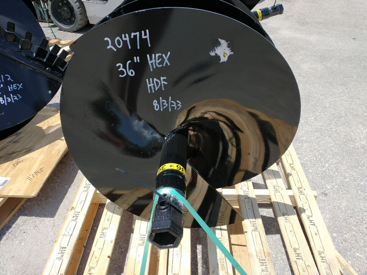 MCMILLEN 36" x 4' HDF AUGER BIT W/2" HEX FITS ALL 2" HEX AUGER DRIVES # 20474