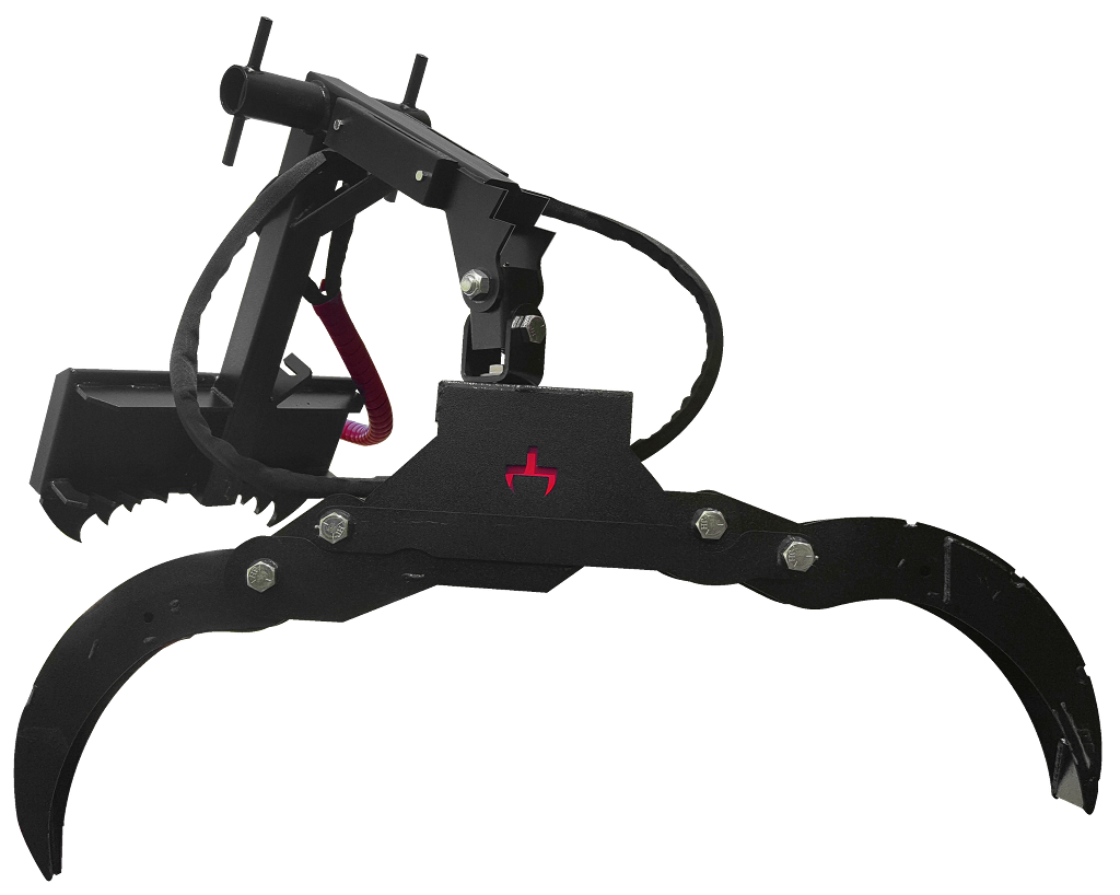 Mini By-Pass Grapple by Branch Manager,Fits Toro Mount,56" Open,Hydraulic Rotate