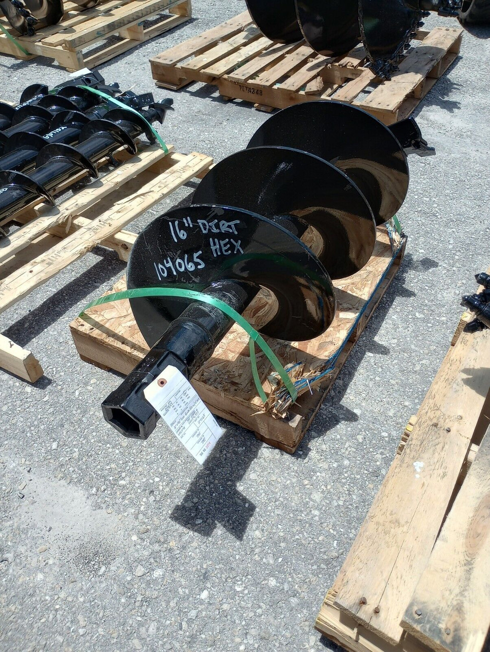 PENGO 16" x 4' HDF DIRT AUGER BIT W/2" HEX FITS ALL 2" HEX AUGER DRIVES