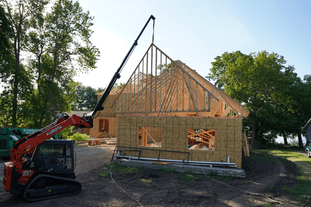 Prime Telescopic Truss Boom for Skid Steers, 350Lb Fully Out, 30' Max on loader