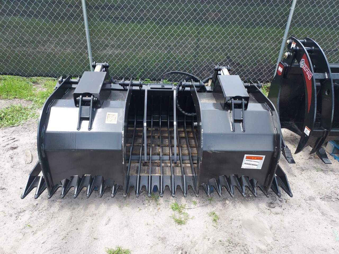 Skid Steer HD 74" Skeleton Graple by Prime ,3" Spacing,Great For Debris Clean Up
