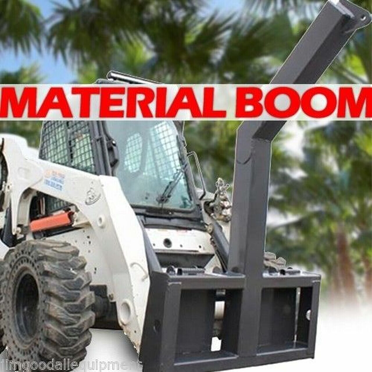 Skid Steer Tree Boom/Carrier, Rated for 8,000 Lbs, Universal Skid Steer Mount