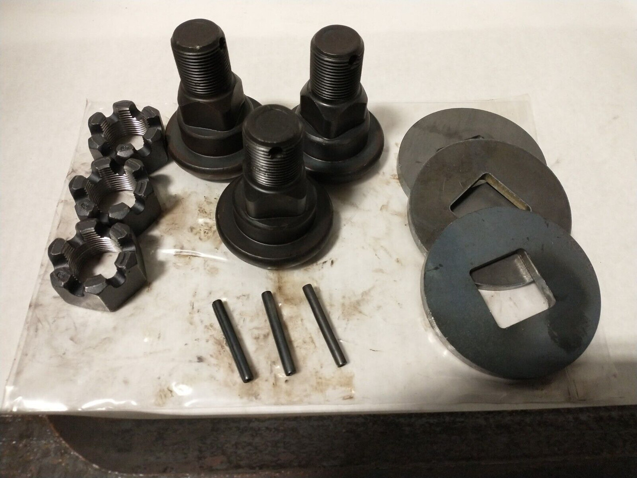 VIRNIG 72" V50 OPEN FRONT ROTARY CUTTER BLADE KIT 3 BLADES & HARDWARE PART OBK72
