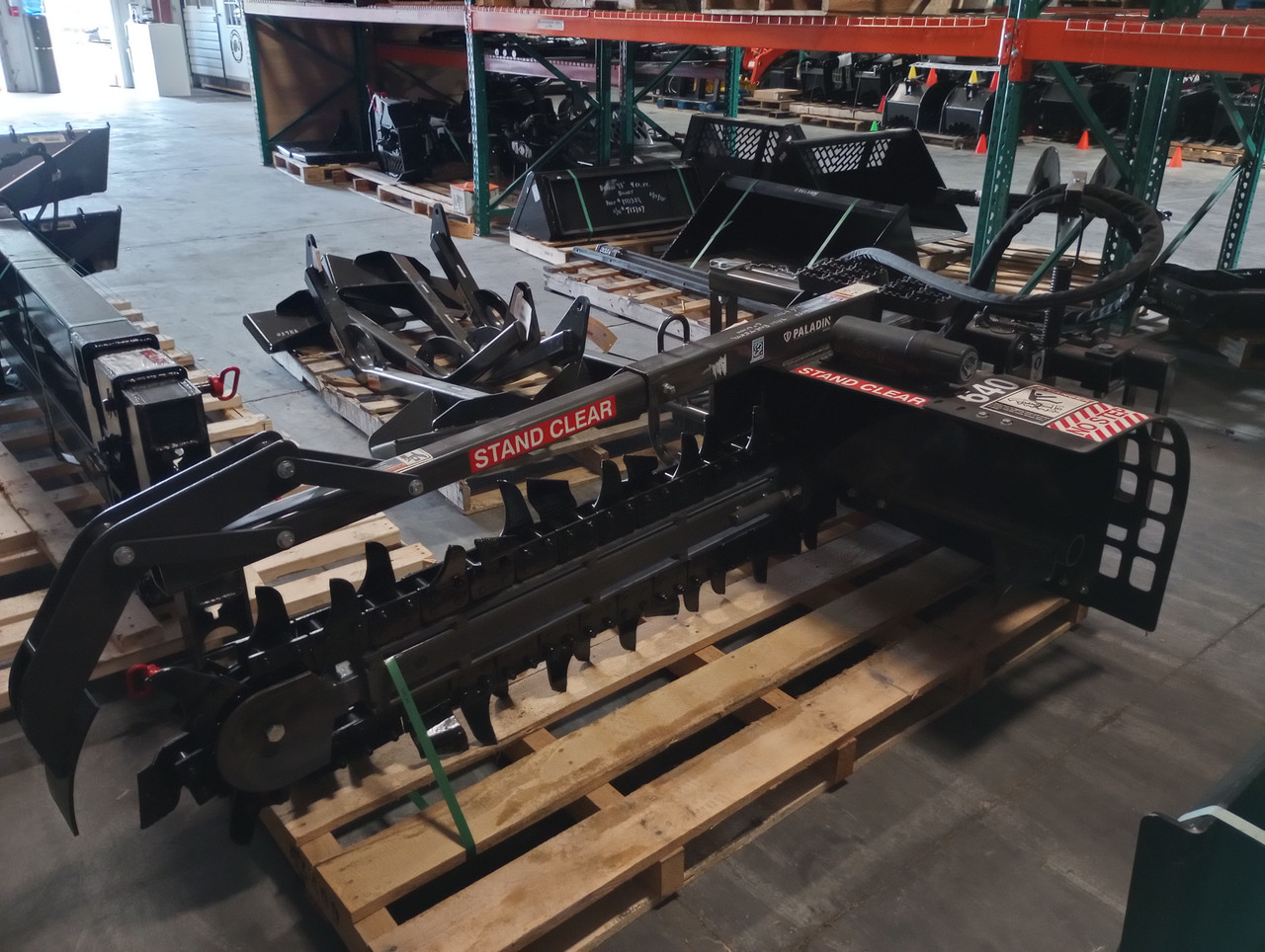 BRADCO 640 HD TRENCHER ATTACHMENT FOR LARGE SKID STEER 48"DEPTH 70/30 TEETH