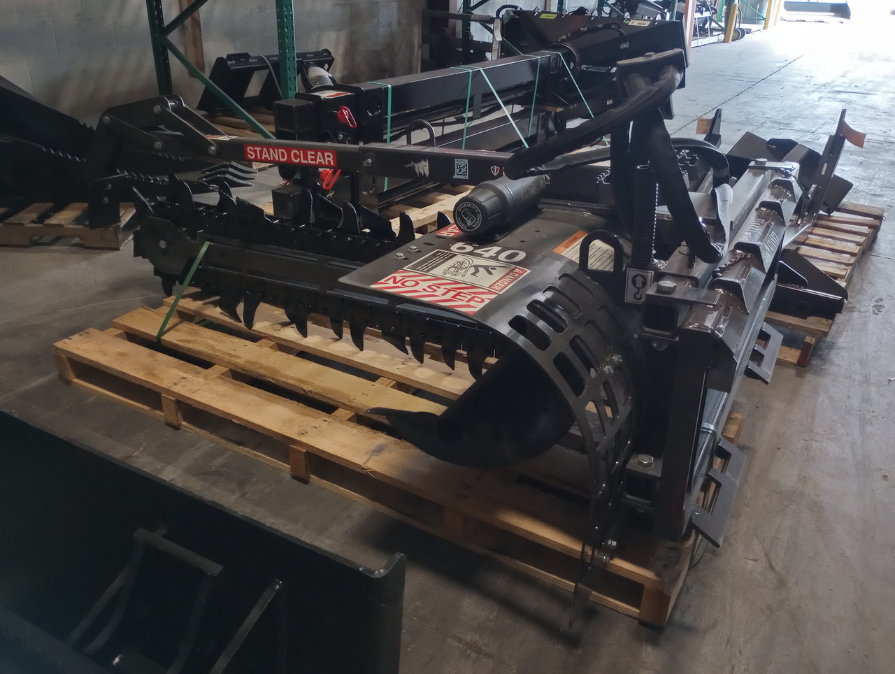 BRADCO 640 HD TRENCHER ATTACHMENT FOR LARGE SKID STEER 48"DEPTH 70/30 TEETH