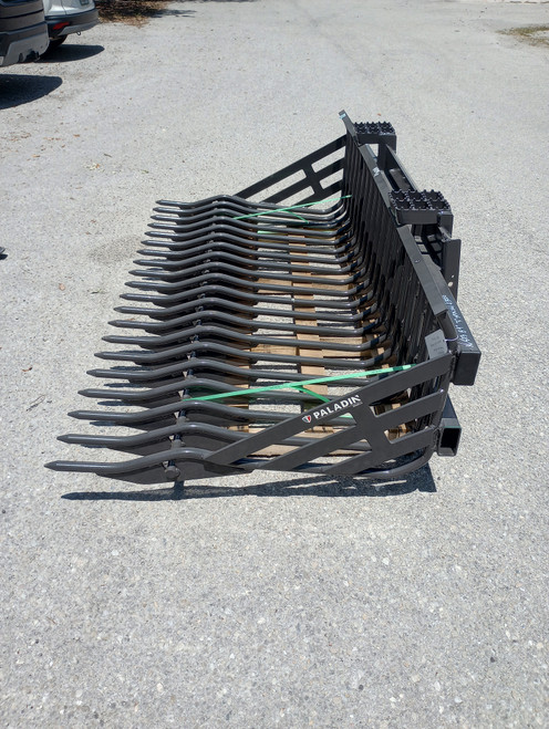 BRADCO 84" ROCK BUCKET 3" TINE SPACING SKID STEER MOUNT COLLECT ROCKS & DEBRIS