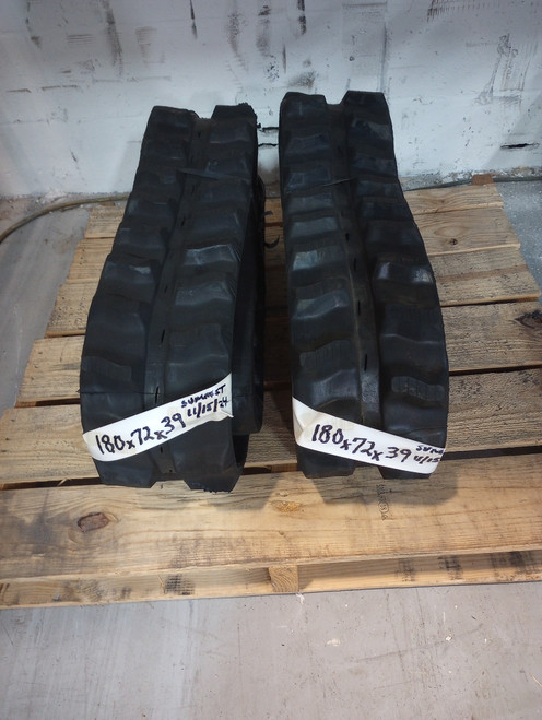 RUBBER TRACKS (SET OF 2) FITS BOBCAT BOXER DITCH WITCH KUBOTA VERMEER 180x72x39