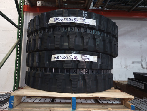 RUBBER TRACKS (SET OF 2) FITS KUBOTA KX040-4 KX121-3 350x54.5x86