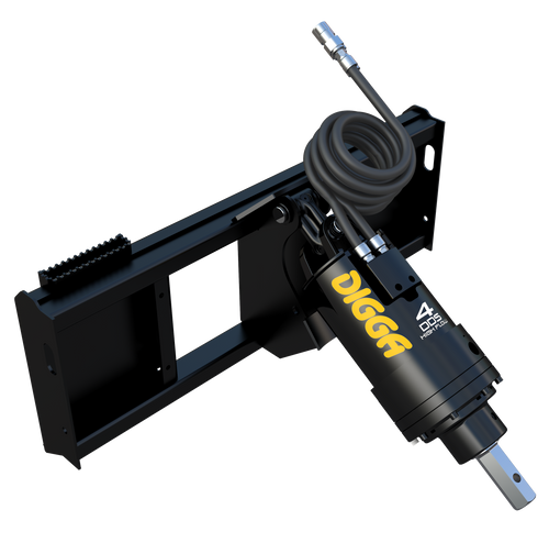 DIGGA SKID STEER AUGER FOR MID FLOW LOADERS UP TO 30 GPM 3821 FT LBS DIGGING FORCE