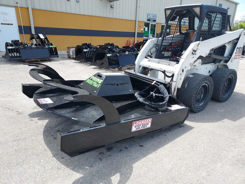 72" Skid Steer Brushcutter by Prime,Direct Drive,Cuts 3" Tree,15-25 GPM Made USA