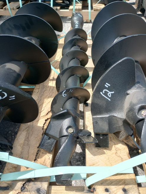 DIGGA 6" x 4' HDF DIRT AUGER BIT W/2.56" ROUND FITS ALL 2.56" ROUND AUGER DRIVES