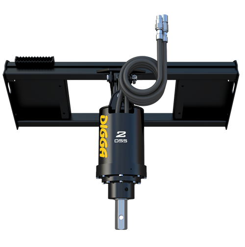 Digga Skid Steer Auger Drive for Smaller Skid Steers,Only 10 GPM w 12" Rock Bit