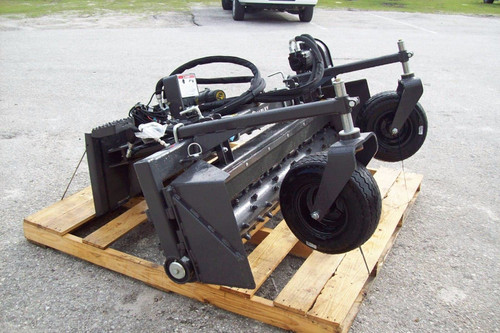 Harley Landscape Power Rake,M6H 6' Hydraulic Angle Set Up For Kubota SVL Harness