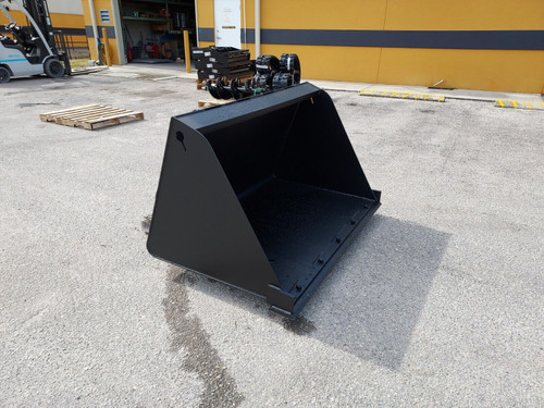 JENKINS SKID STEER MULCH/SNOW BUCKET W/BOLT ON EDGE (1 CUBIC YARD CAPACITY)