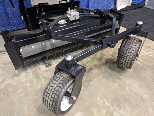 JENKINS 72" LANDSCAPE RAKE POWER ANGLE EATON DRIVE MOTOR W/ CAT 14 PIN HARNESS