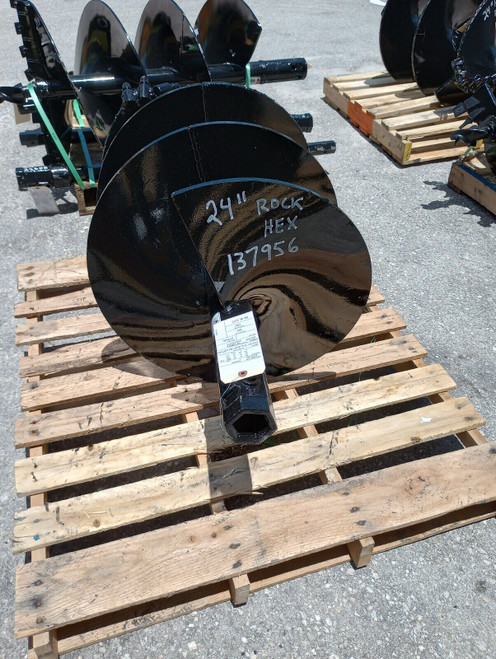 PENGO 24" x 4' SRR ROCK RIPPER AUGER BIT W/2" HEX FITS ALL 2" HEX AUGER DRIVES