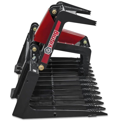 Skid Steer 84" Virnig V40 Skeleton Grapple,35" Opening,8.5" Spacing,860 Lbs