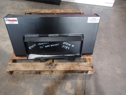 JENKINS 36" MINI DIRT BUCKET W/BOLT ON EDGE FITS TORO VERMEER DITCH WITCH